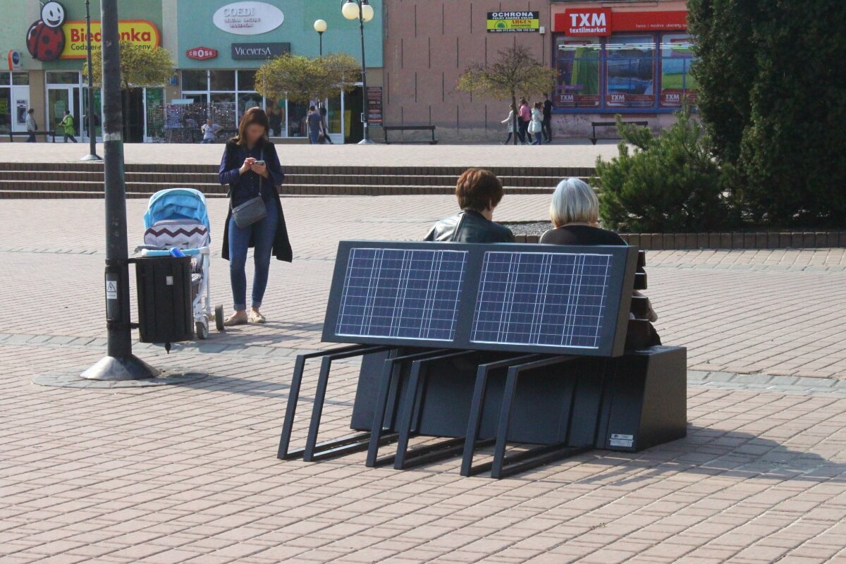 Ławka Solarna w Tarnobrzegu
