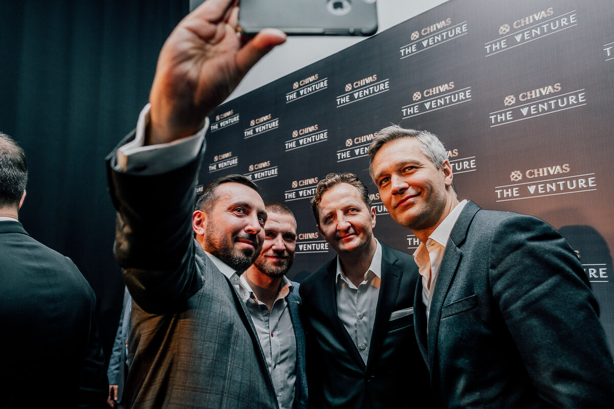 Photo: Artur Racicki, Piotr Hołubowicz with Marian Owerko and Michał Żebrowski – selfie 