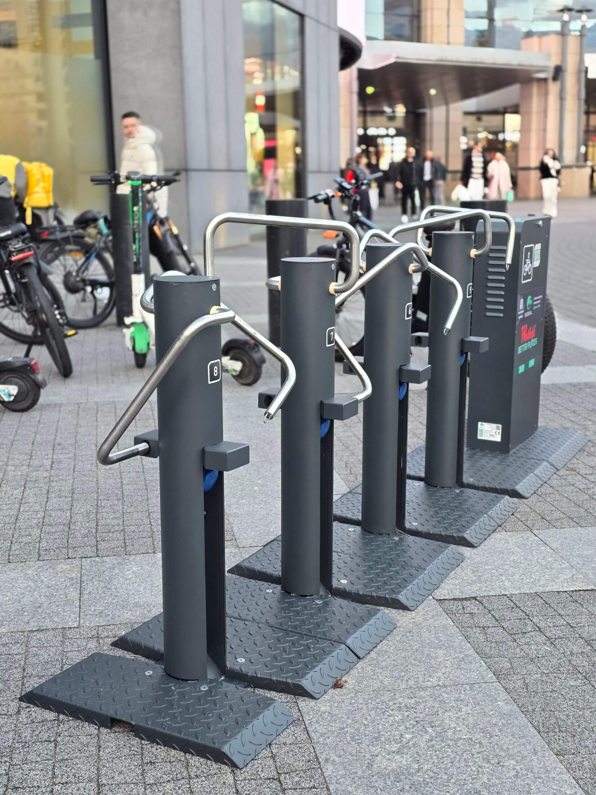 Solar e-bike and scooter charger SEEDiA at Westfield Arkadia